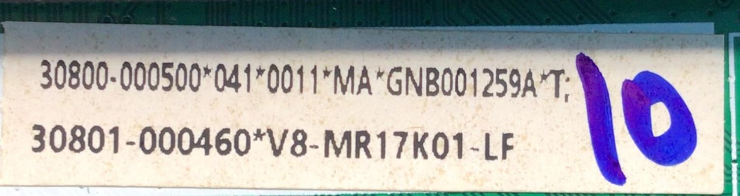 KIT DE TARJETAS PARA TV TCL / MAIN 30800-000500 / 40-MR17T4-MAB2HG / 30801-000460 / 11602-500494 / FUENTE 30805-000149 / 40-L12DH4-PWD1CG / 11601-500069 / PANEL LVU550NDEL CS9W83 V1 / DISPLAY ST5461D12-4 VER. 2.2 / MODELO 55S455 - Imagen 3